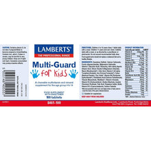 Lamberts Multi-Guard® For Kids Aspartame Free 100 Tablets
