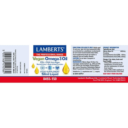 Lamberts Vegan Omega 3 150ml
