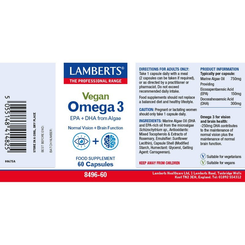 Lamberts Vegan Omega 750mg