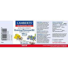 Lamberts Extra High Potency Evening Primrose Oil 90 Capsules