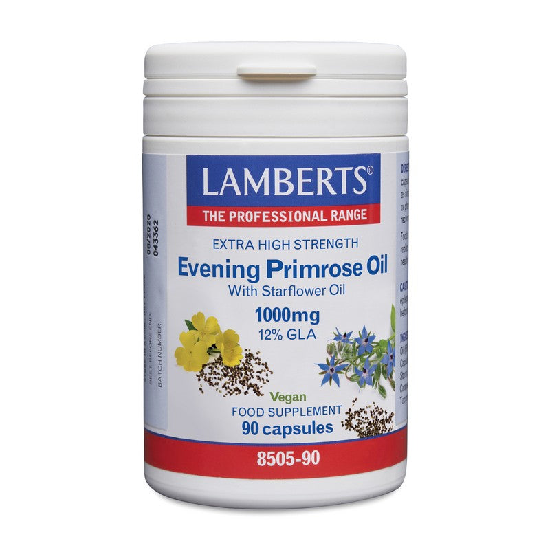 Lamberts Extra High Potency Evening Primrose Oil 90 Capsules