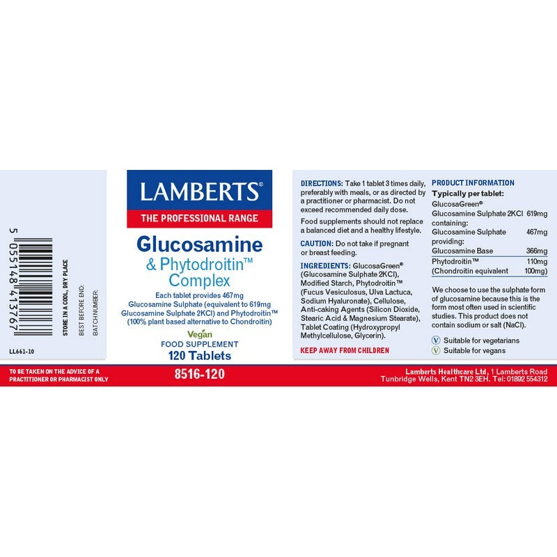 Lamberts Glucosamine & Chondroitin Complex 120 Tablets