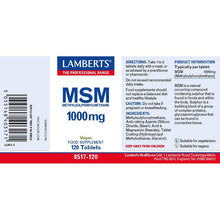 Lamberts Msm 1000µg 120 Tablets