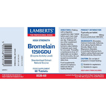 Lamberts Bromelain 1250 GDU 60 Tablets
