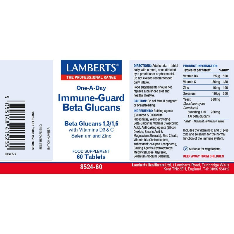 Lamberts Beta Glucan Complex 60 Tablets