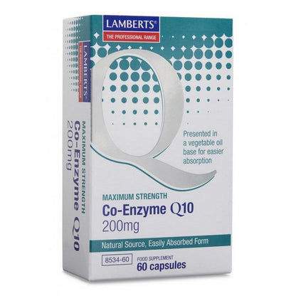 Lamberts Co Enzyme Q 10 200mg 60 Capsules