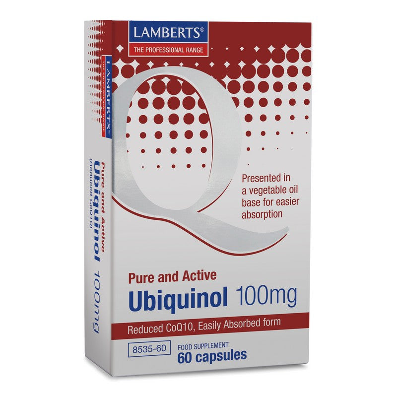 Lamberts Ubiquinol 100mg (Reduced Coq10) 60 Capsules