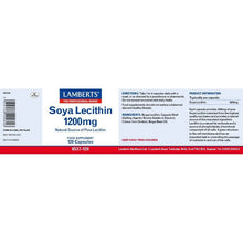 Lamberts Soya Lecithin 1200mg 120 Capsules