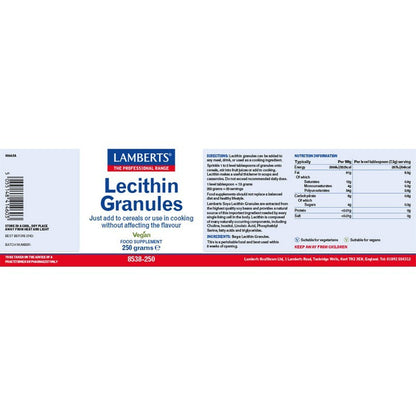 Lamberts Soya Lecithin Granules 250gm Granules