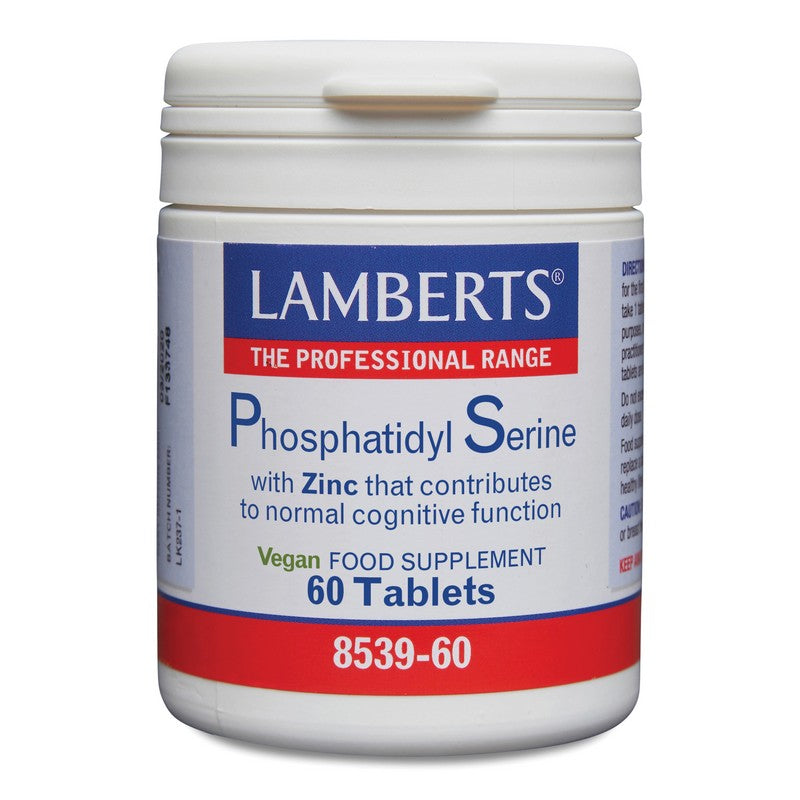Lamberts Phosphatidyl Serine 100mg With Zinc 60 Tablets