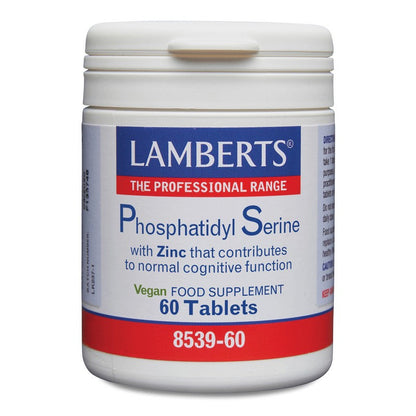 Lamberts Phosphatidyl Serine 100mg With Zinc 60 Tablets
