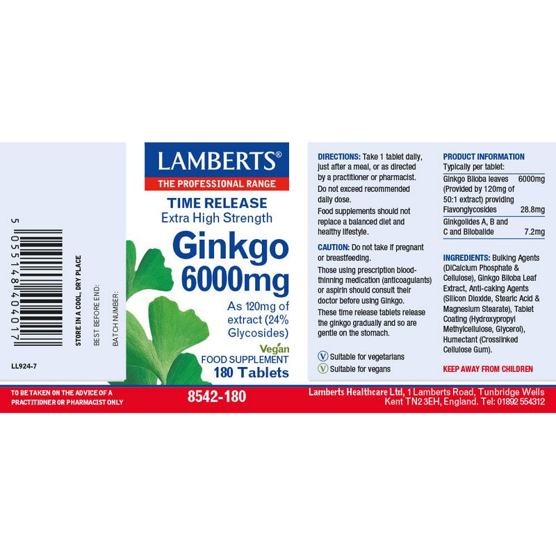 Lamberts Ginkgo 6000mg