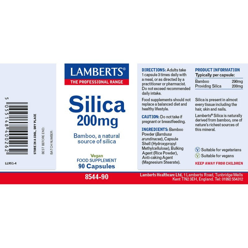 Lamberts Silica 200mg 90 Capsules