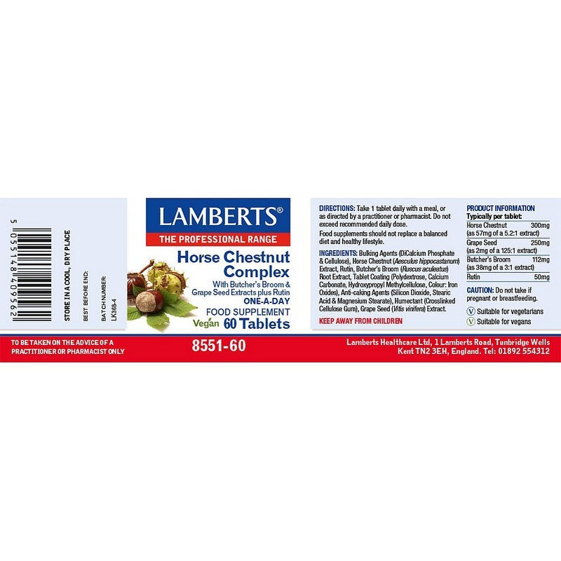 Lamberts Horse Chestnut Complex 60 Tablets