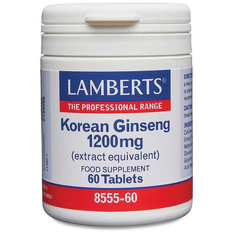 Lamberts Korean Ginseng 1200mg 60 Tablets