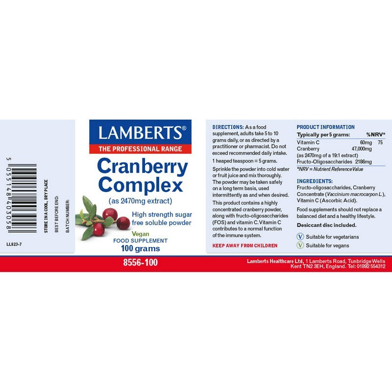 Lamberts Cranberry Complex 100gm