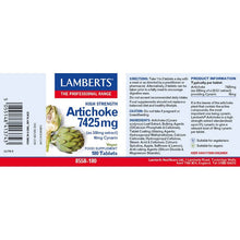 Lamberts High Potency Artichoke 8000mg 180 Tablets