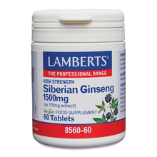 Lamberts Siberian Ginseng 1500mg 60 Tablets