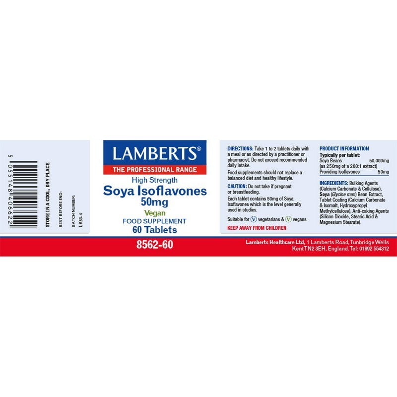 Lamberts Soya Isoflavones 50mg 60 Tablets