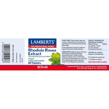Lamberts Rhodiola Rosea 500mg 60 Tablets