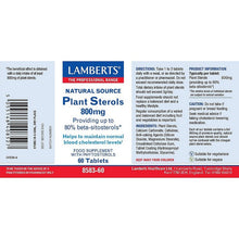 Lamberts Plant Sterols 800mg 60 Tablets