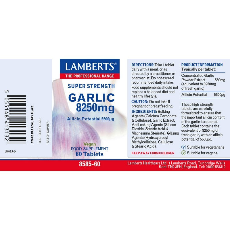 Lamberts Garlic 60 Tablets