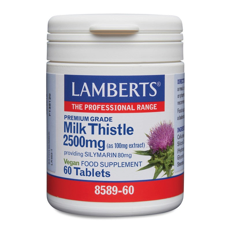 Lamberts Milk Thistle 3000mg 60 Tablets