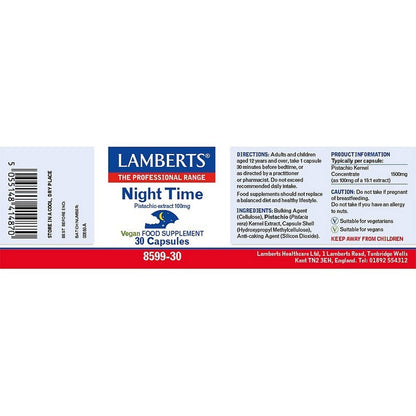 Lamberts Night Time (pistachio extract) 30 Capsules