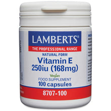 Lamberts Natural Vitamin E 250iu 100 Capsules