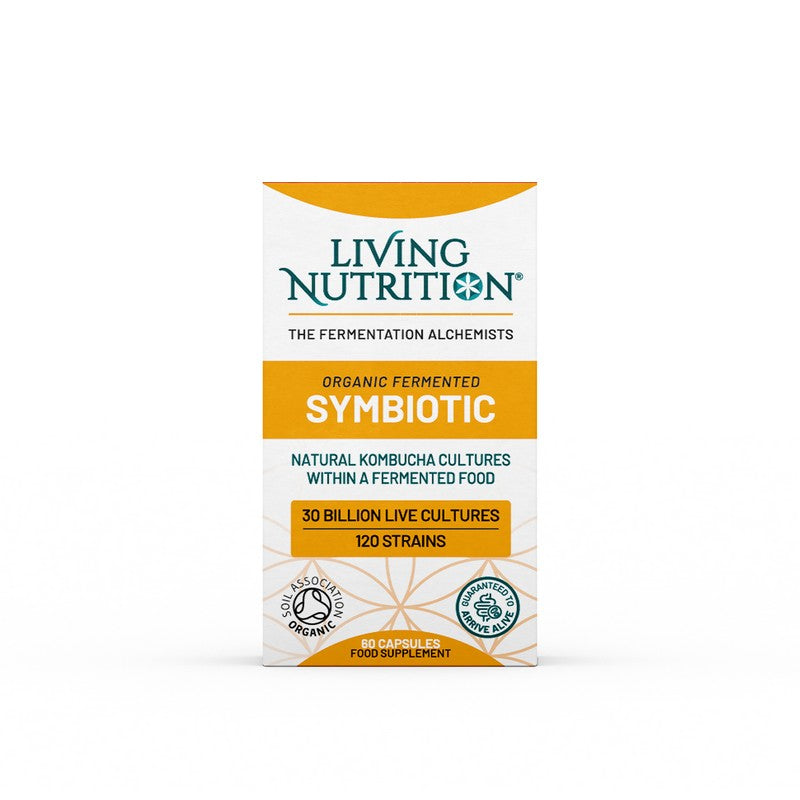Living Nutrition Organic Fermented Symbiotic 60 Capsules
