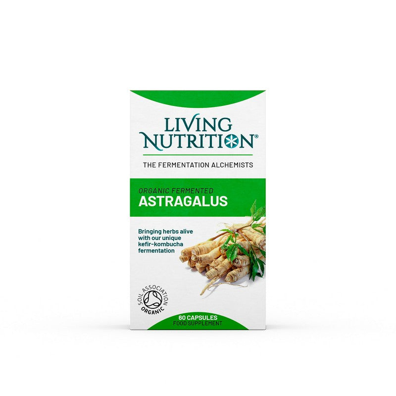 Living Nutrition Organic Fermented Astragalus 60 Capsules