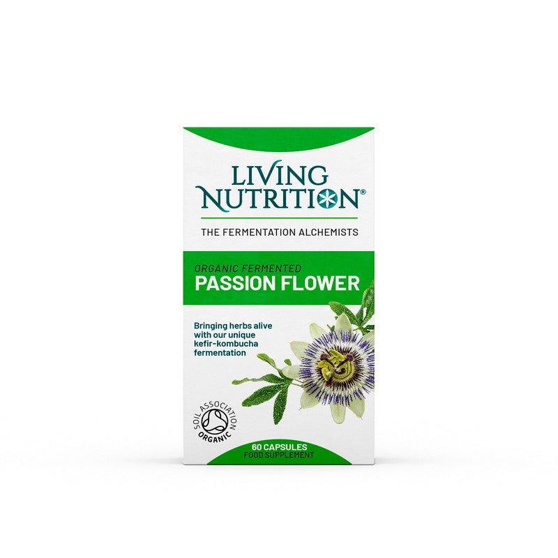 Living Nutrition Organic Fermented Passion Flower 60 Capsules