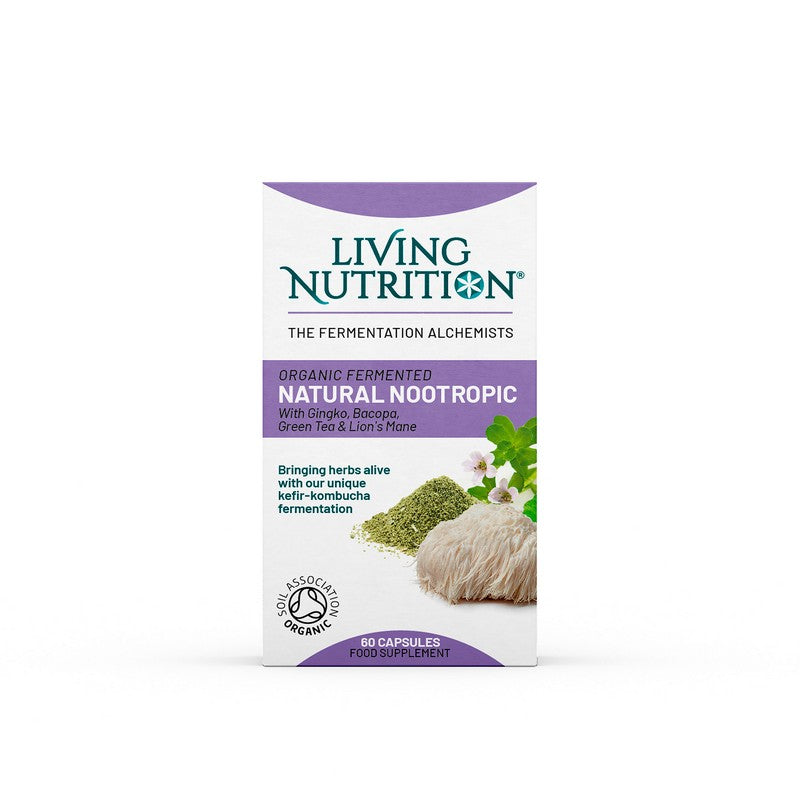 Living Nutrition Organic Fermented Natural Nootropic 60 Capsules
