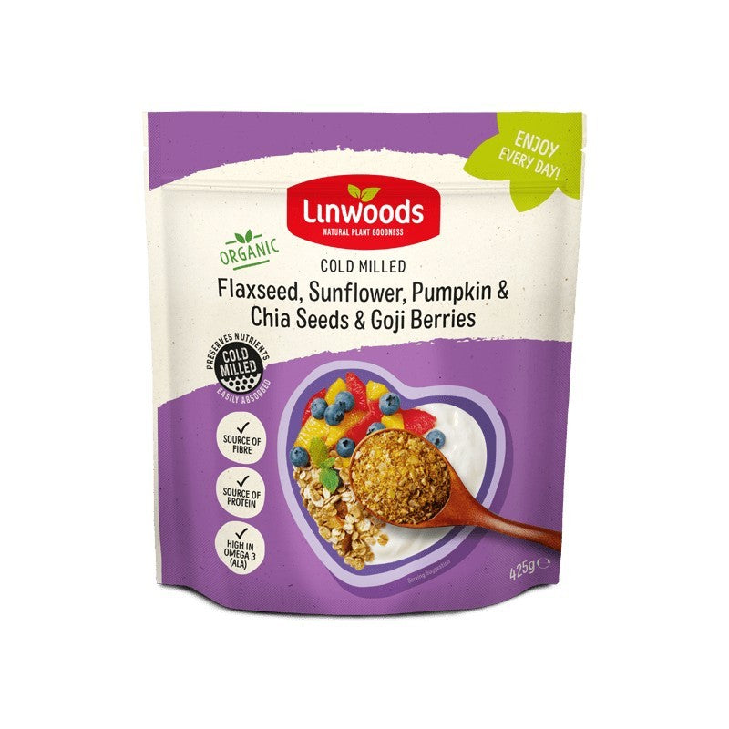 Linwoods Cold Milled Flaxseed, Sunflower, Pumpkin & Chia seeds & Goji Berries
