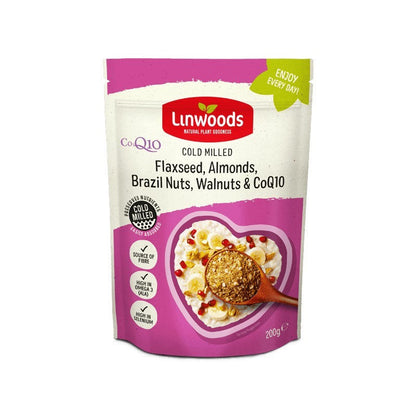 Linwoods Milled Flaxseed Almonds Brazil Nuts Walnuts & Q10
