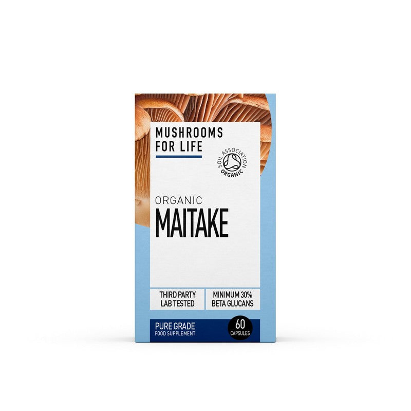 Mushrooms For Life Organic Maitake  Pure Grade Extract 60 Capsules