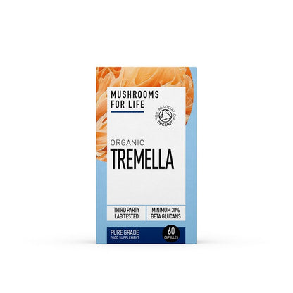 Mushrooms For Life Organic Tremella  Pure Grade Extract 60 Capsules