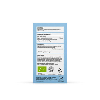 Mushrooms For Life Organic Cordyceps Perform Optimised Blend 60 Capsules