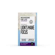 Mushrooms For Life Organic Lion's Mane Focus Optimised Blend 60 Capsules