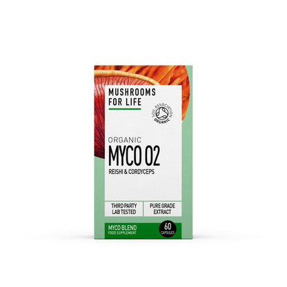 Mushrooms For Life Organic Myco O2 Myco Blend 60 Capsules