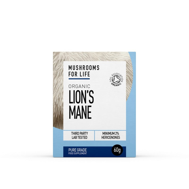 Mushrooms For Life Organic Lion's Mane  Pure Grade Extract Powder 60g