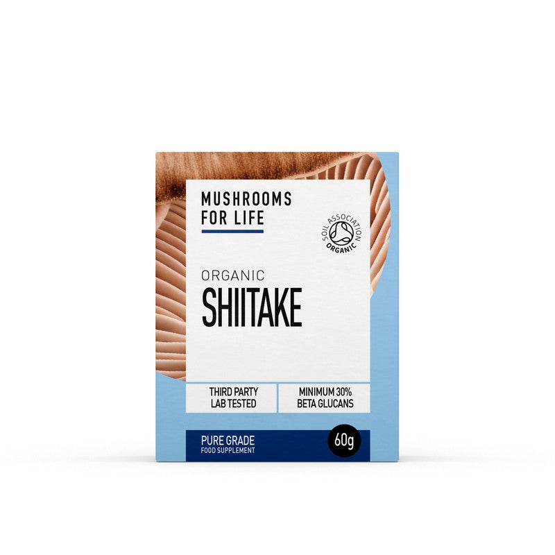 Mushrooms For Life Organic Shiitake  Pure Grade Extract Powder 60g
