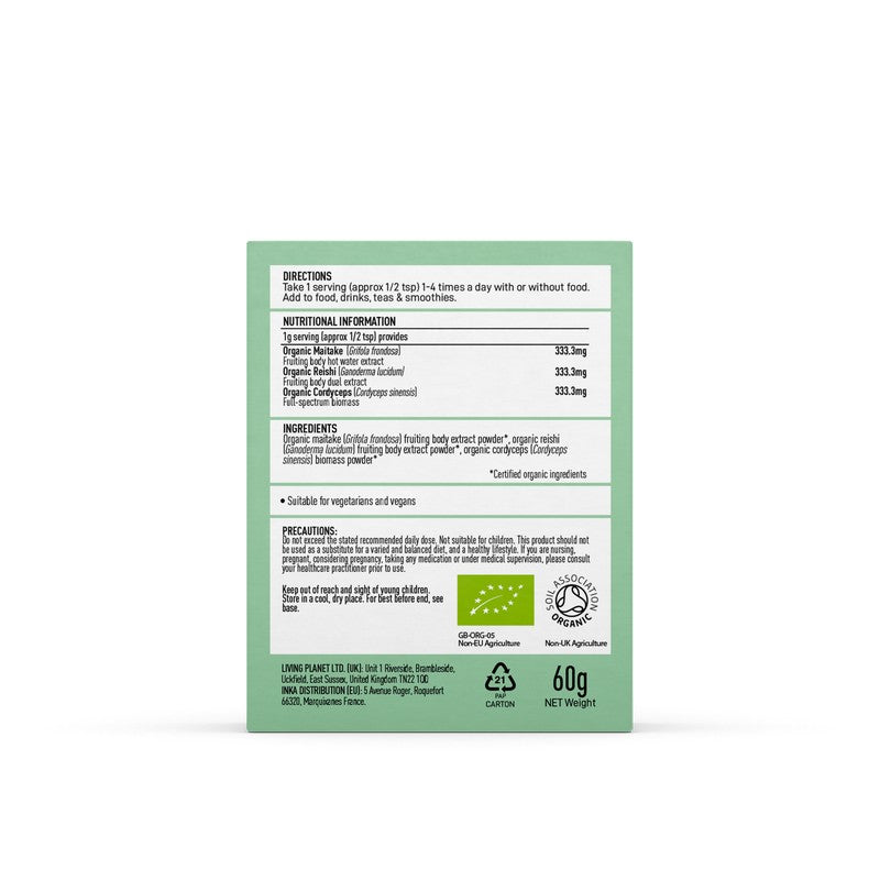 Mushrooms For Life Organic Mycomplex Myco Blend Powder 60g