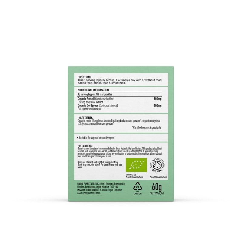 Mushrooms For Life Organic Myco O2 Myco Blend Powder 60g