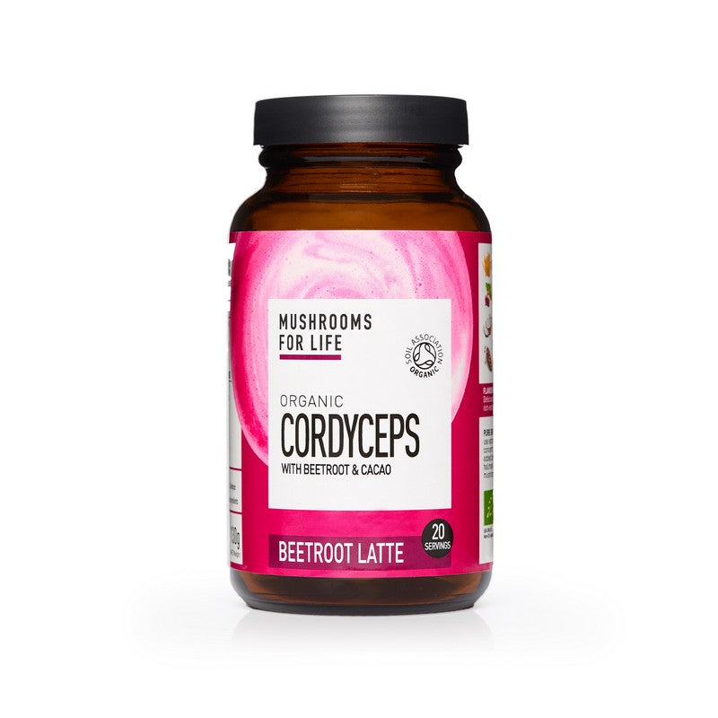 Mushrooms For Life Organic Cordyceps Beetroot Latte 130g