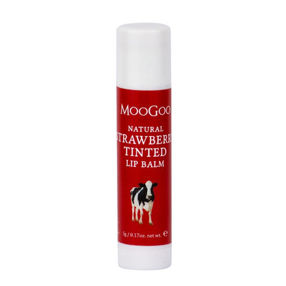 MooGoo Edible Lip Balm - Strawberry Tinted 5g