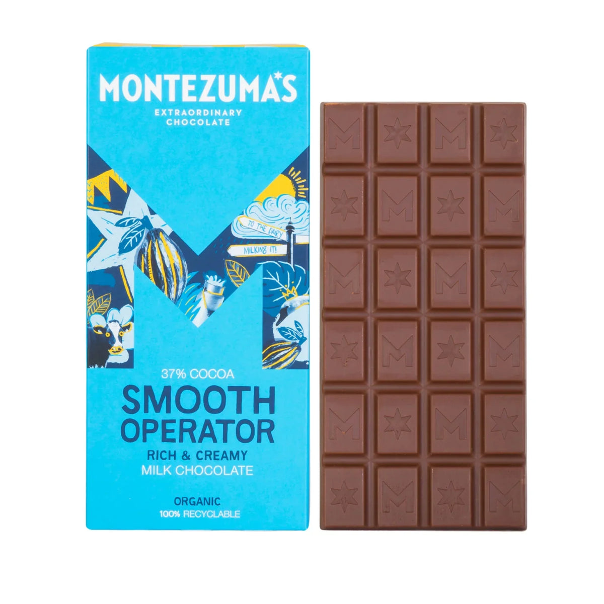 Montezumas Chocolate Smooth Operator Organic Milk Bar 90g