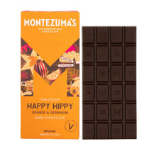 Montezumas Chocolate Happy Hippy 74% Dark Organic with Orange & Geranium 90g