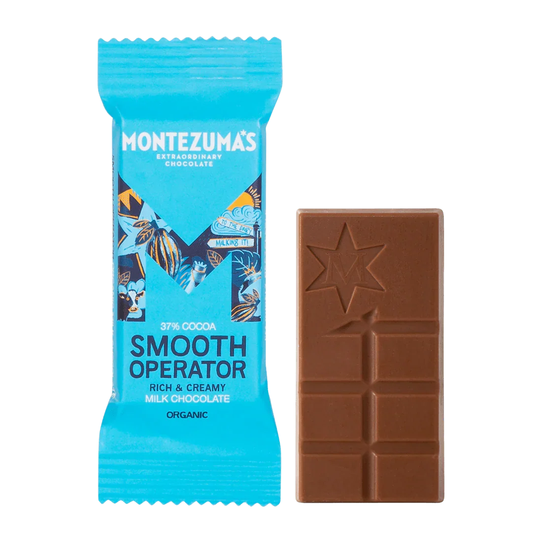 Montezumas Chocolate Smooth Operator 37% Organic mini bar 25g