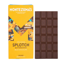 Montezumas Chocolate Splotch Organic 54% Milk Chocolate with Butterscotch 90g